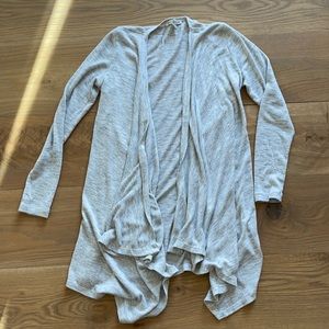 American Eagle lightweight gray cardigan sweater